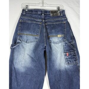 VTG Southpole Jeans Youth 20 28x30 Blue Y2K Denim Baggy Skater Grunge Red Tab